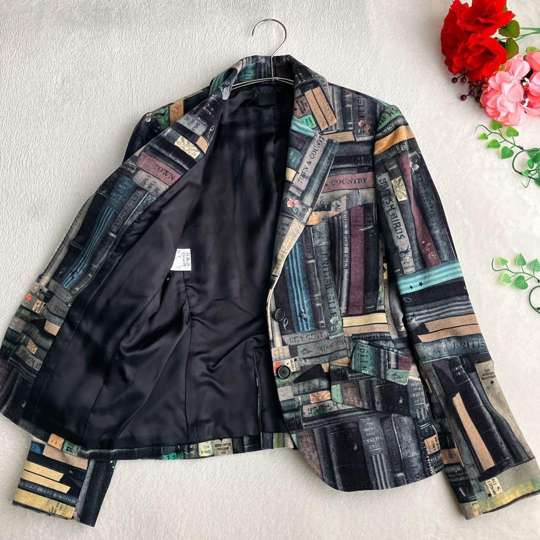 極美品★ポールスミス Paul Smith★別珍 ブック柄 テーラードジャケット