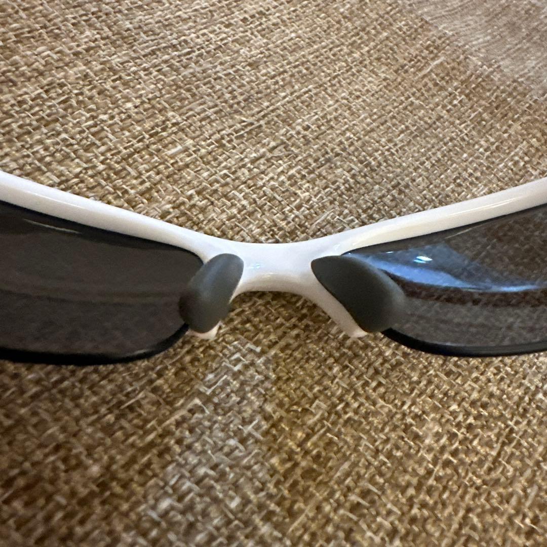 Oakley スポーツサングラス ホワイト/グレー