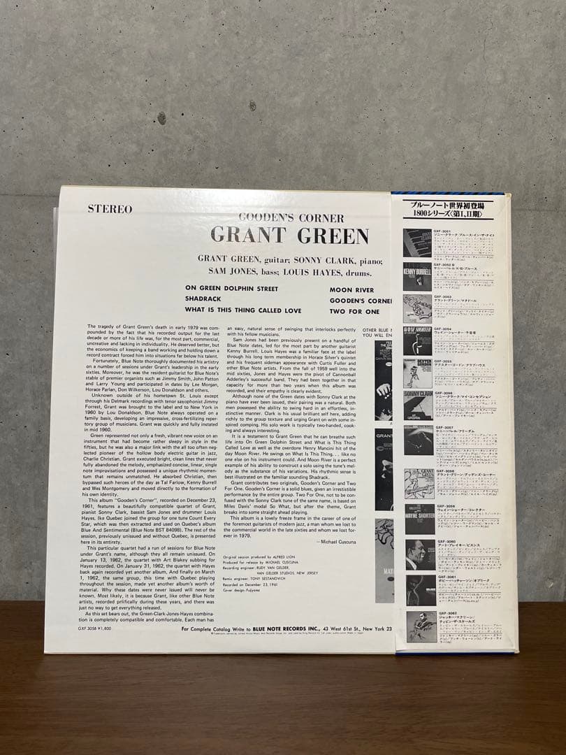 美品 帯付 Grant Green Gooden’s Corner LP