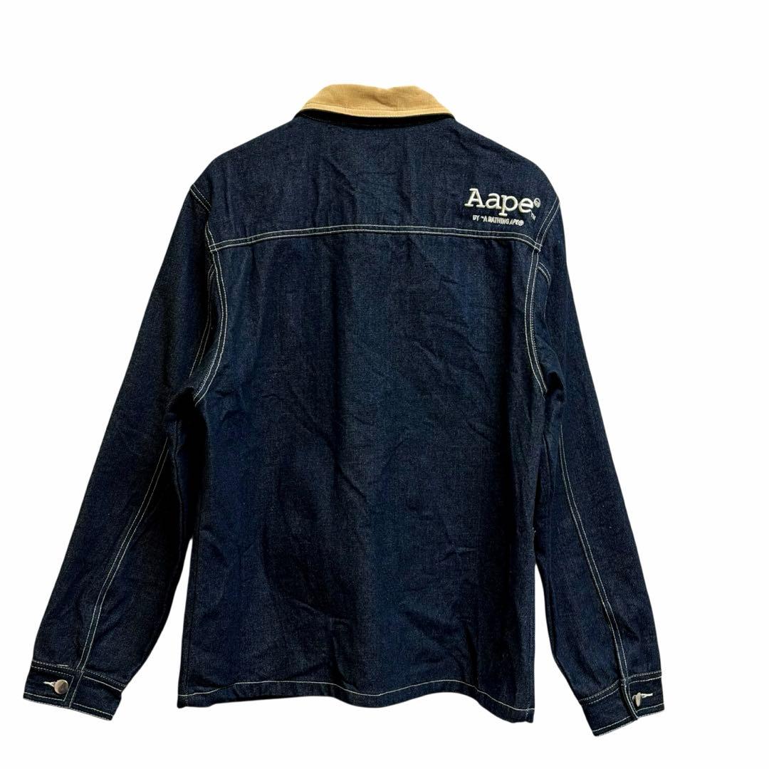 S*o様 美品 Aape ダークデニム カバーオール180エイブ アウタージャケ