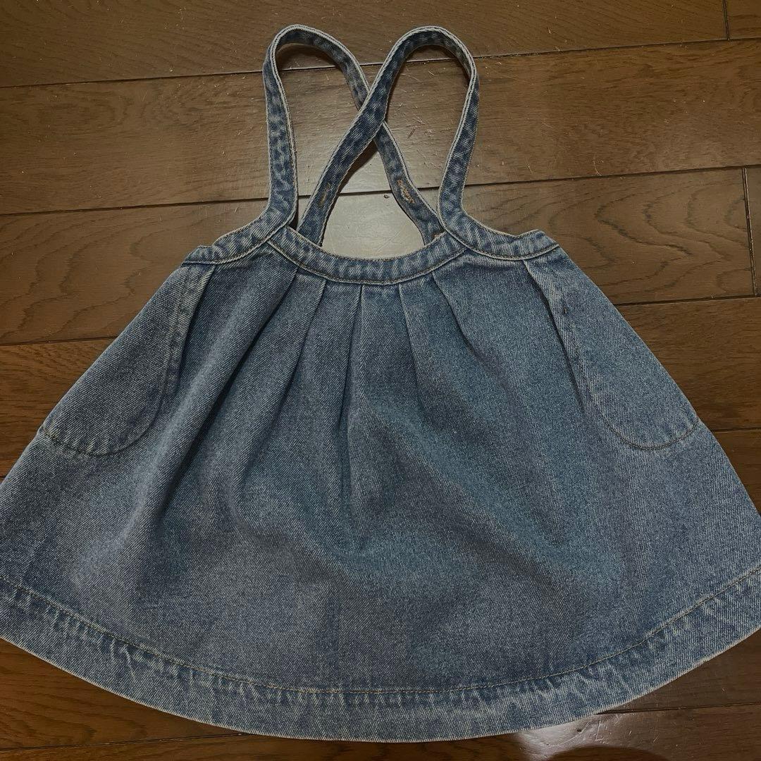 ワンピース the simple folk DENIM PINAFORE