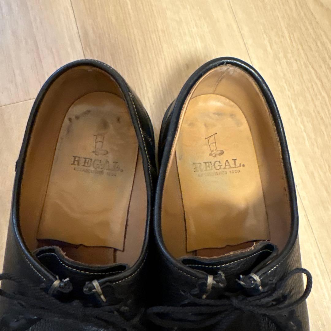 REGAL チロリアンシューズ レザー ブラック