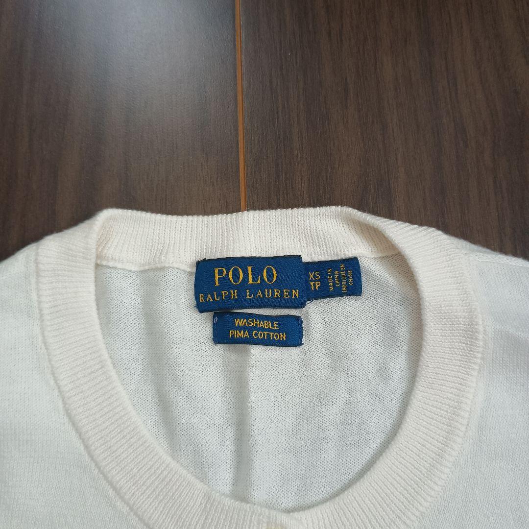 Polo Ralph Lauren ポロラルフローレン　カーディガン　白　XS