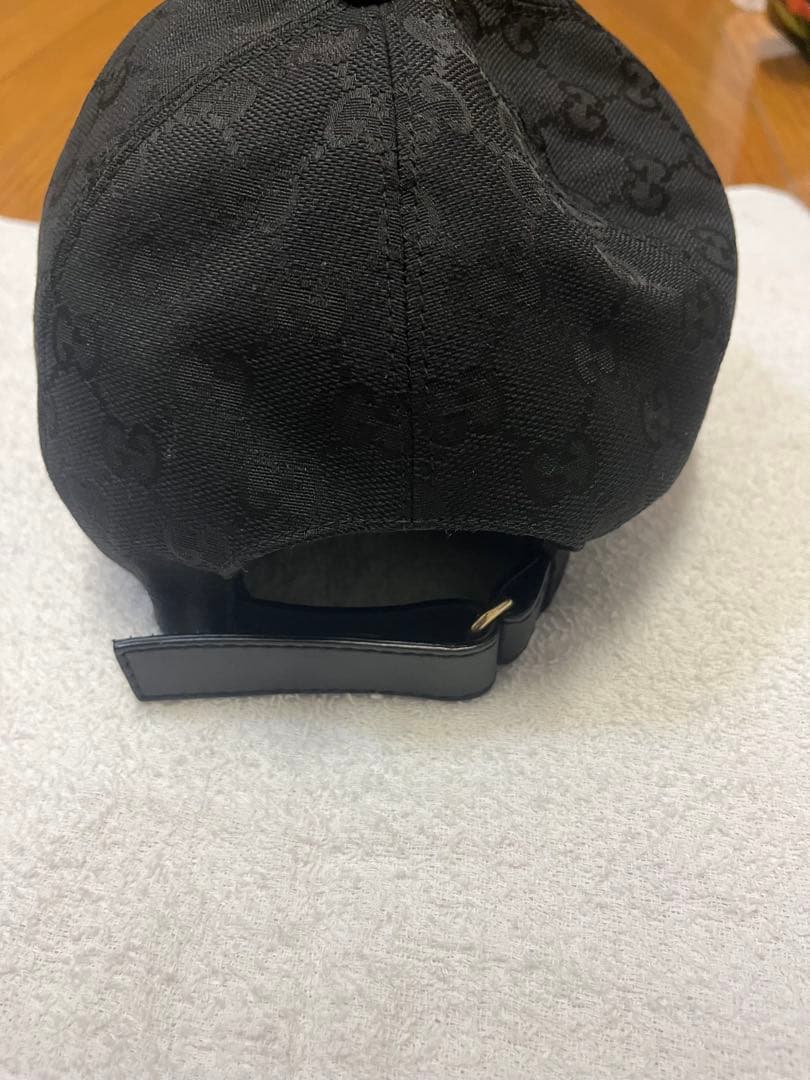 ［美品］Gucci ブラック GGパターン キャップ