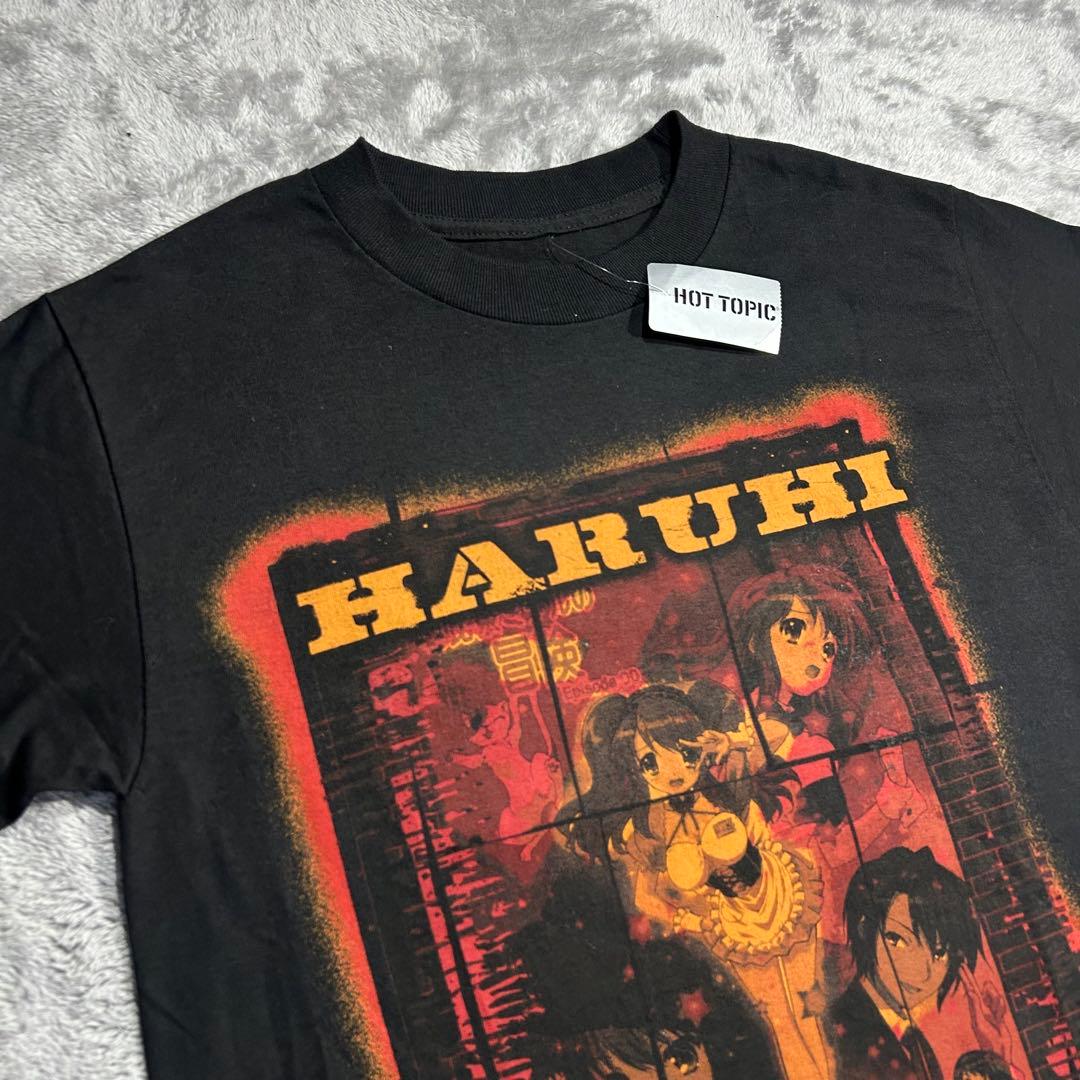 00s USA 涼宮ハルヒの憂鬱 カウボーイビバップパロ アニメ 黒　Tシャツ
