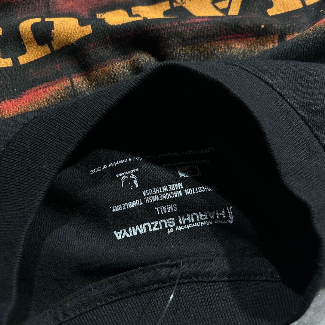 00s USA 涼宮ハルヒの憂鬱 カウボーイビバップパロ アニメ 黒　Tシャツ