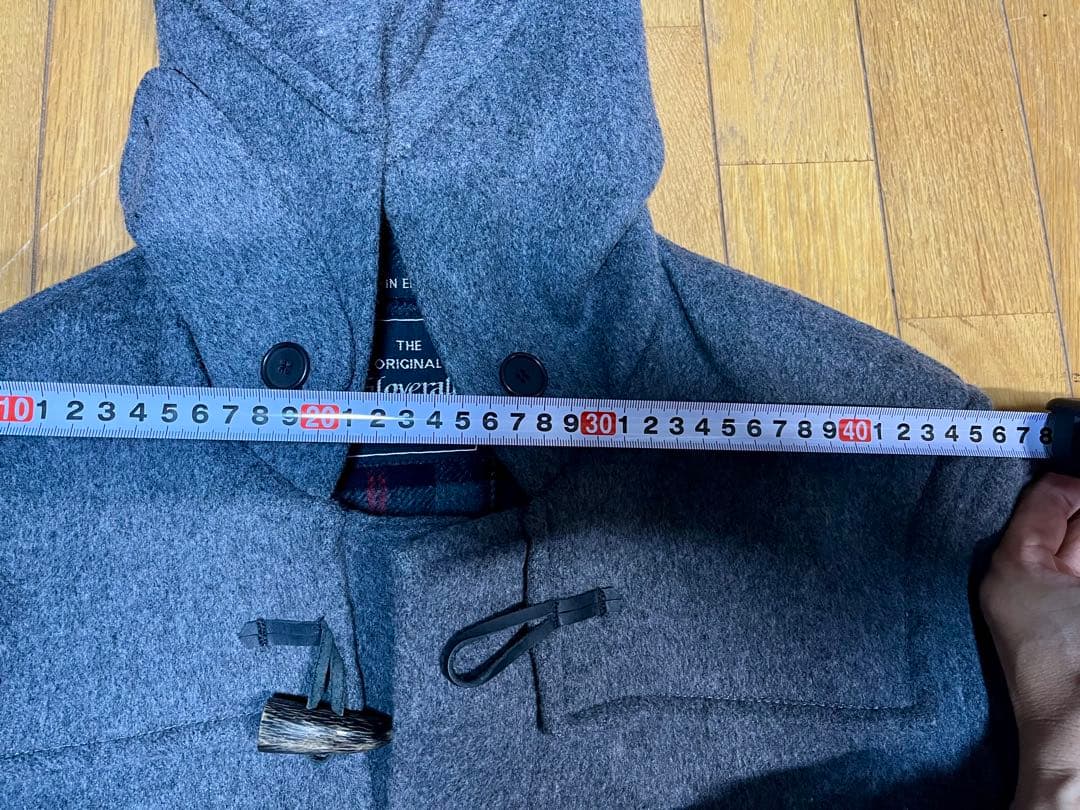 90s Gloverall グレー ダッフルコート英国製　Ｌビンテージ
