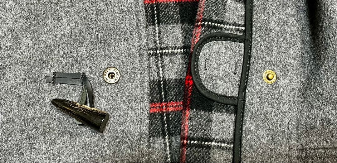 90s Gloverall グレー ダッフルコート英国製　Ｌビンテージ