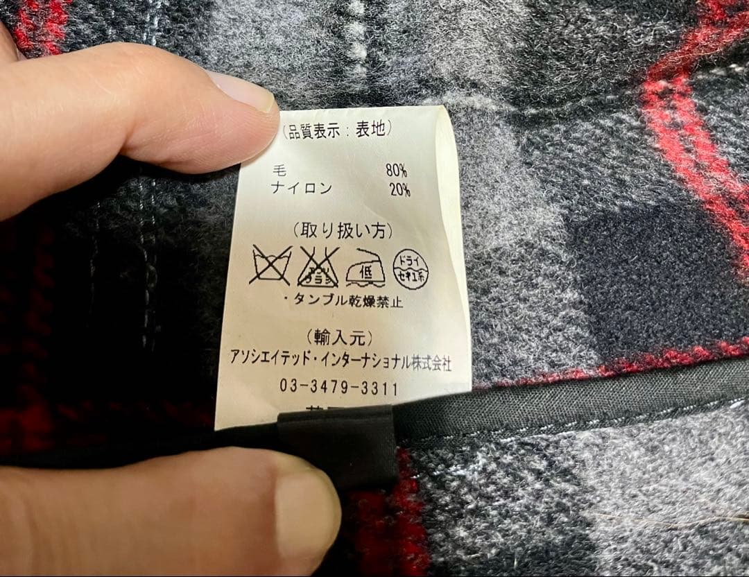 90s Gloverall グレー ダッフルコート英国製　Ｌビンテージ