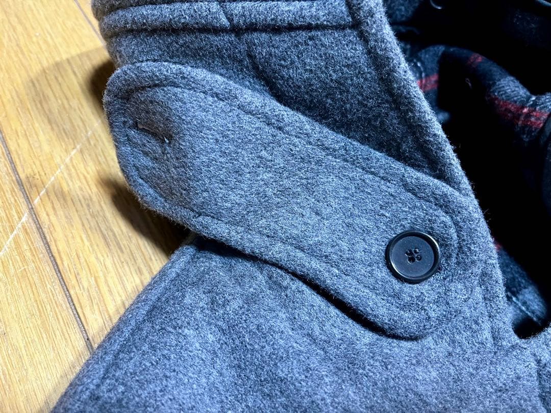 90s Gloverall グレー ダッフルコート英国製　Ｌビンテージ