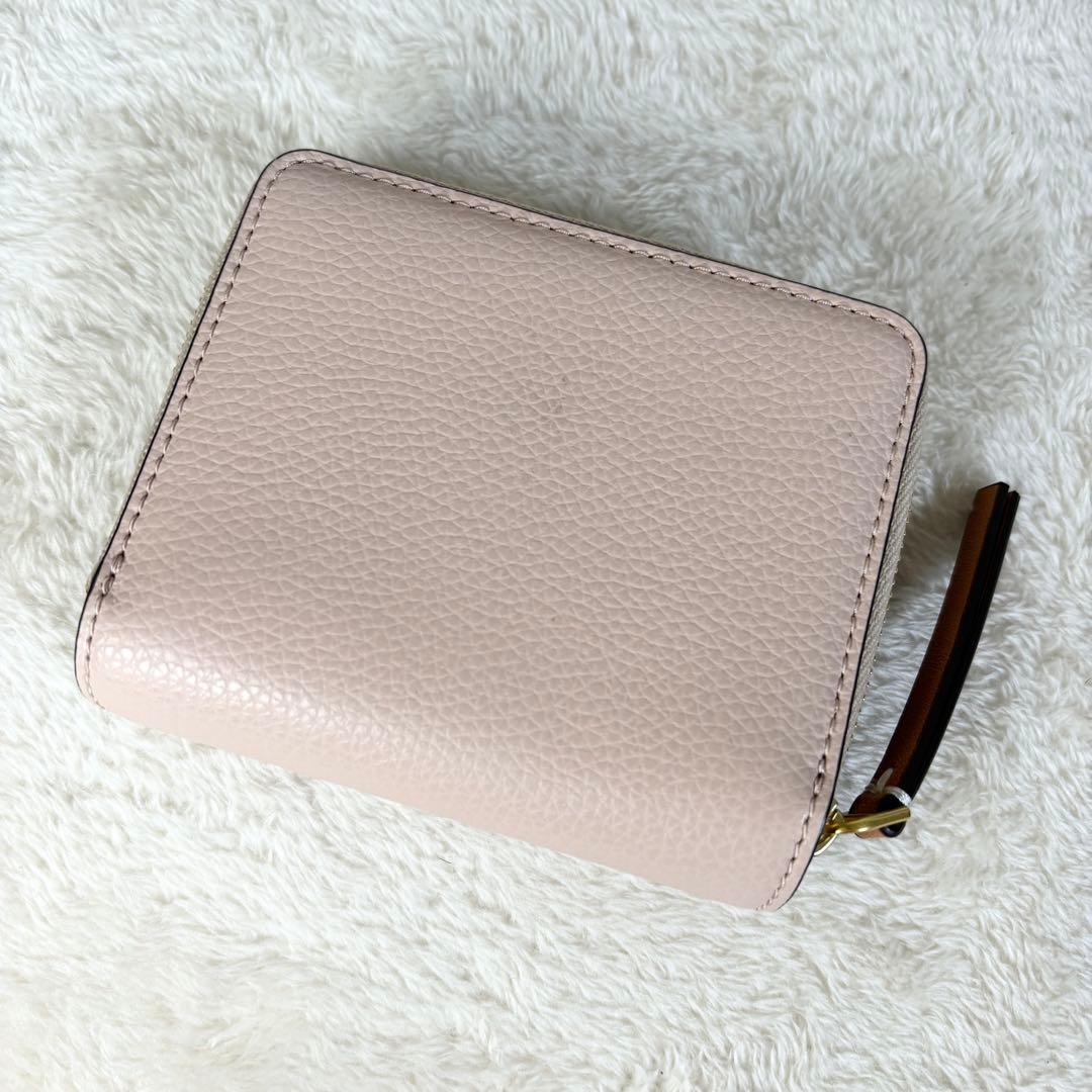 【TORY BURCH】トリーバーチ 美品 折り財布 ゴールドロゴ ロビンソン