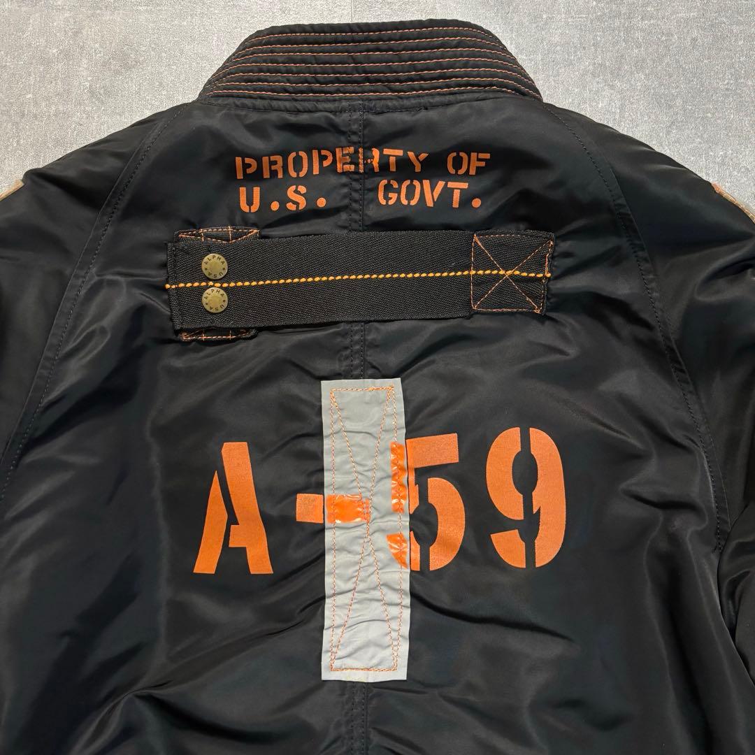 【超希少！バックプリント有！】アルファインダストリーズ MA-1 50周年モデル