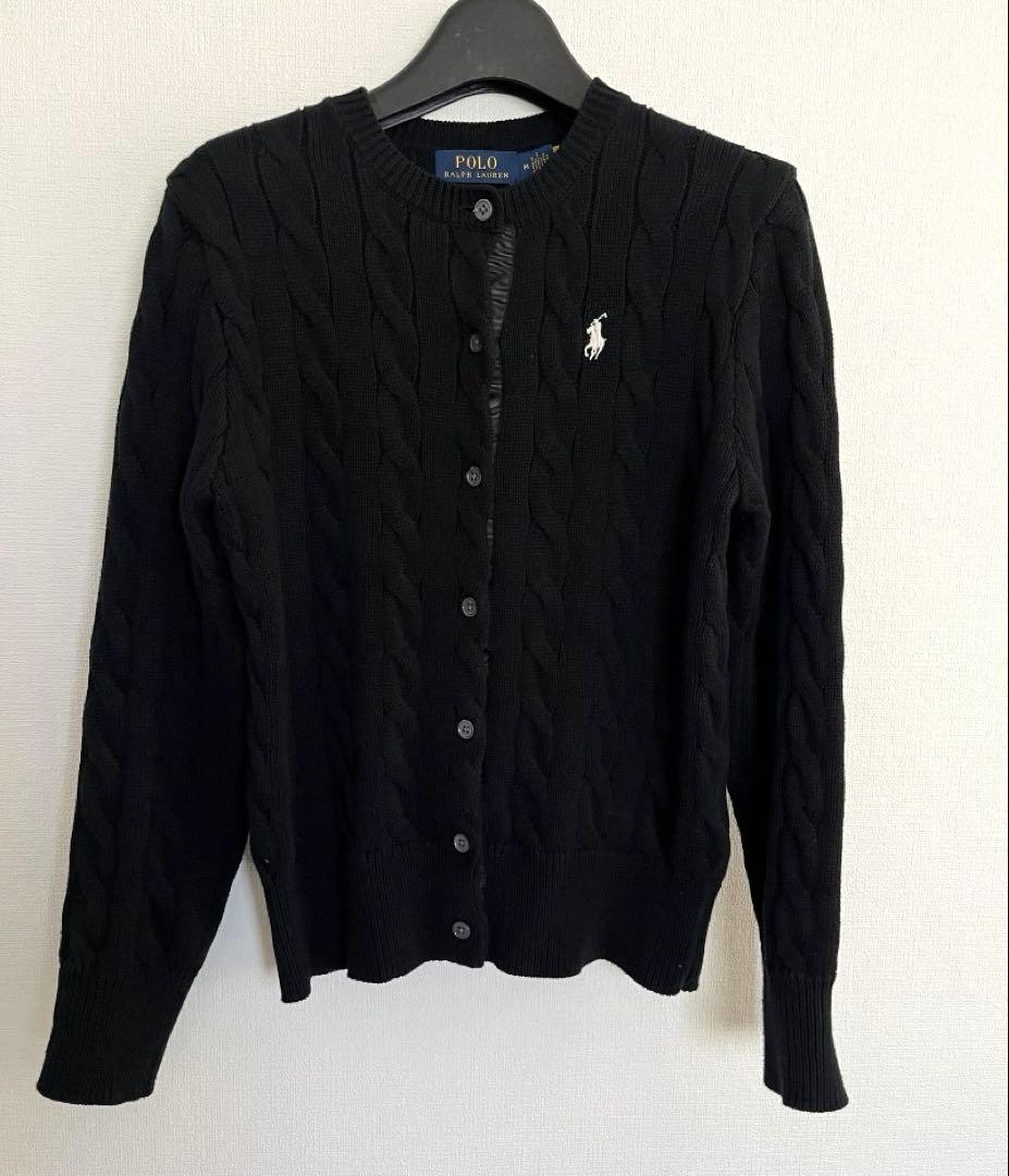polo ralph lauren カーディガン　黒