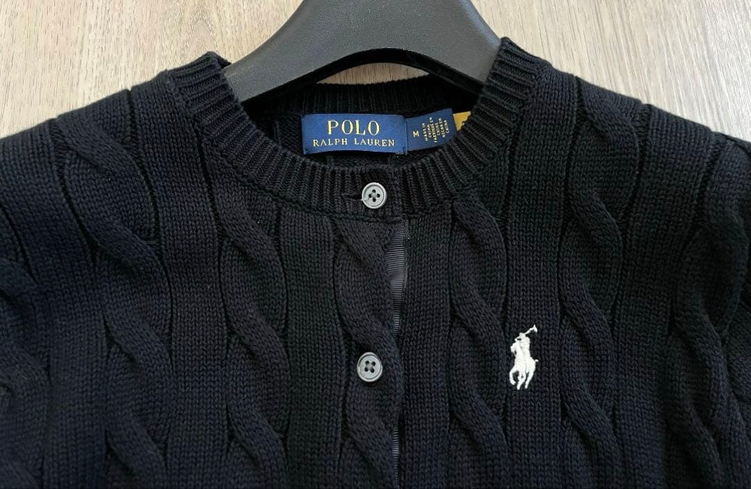 polo ralph lauren カーディガン　黒