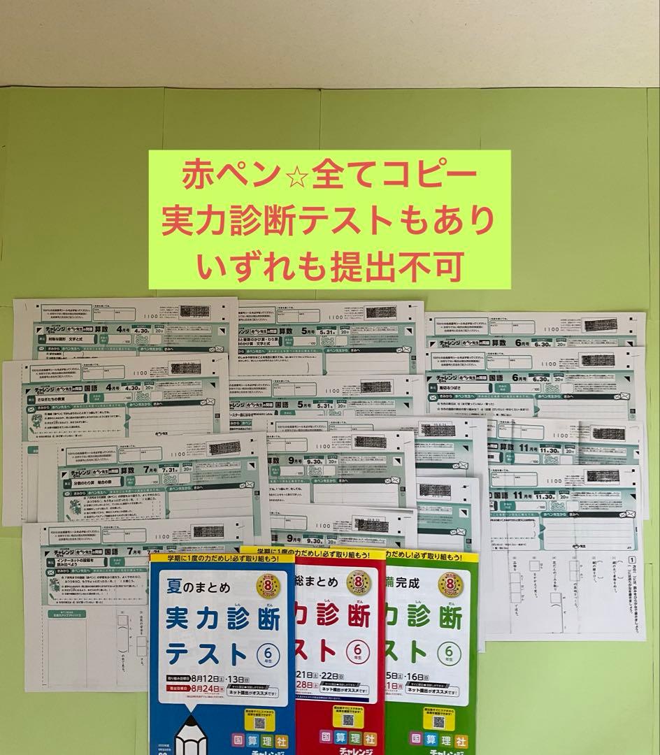 【新学期に！未記入】チャレンジ6年生2023年度1年分【即購入可】