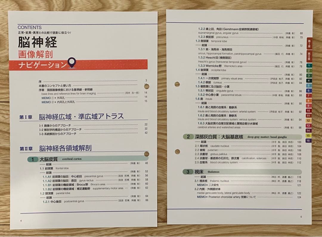 【裁断済】【2つ穴あり】脳神経画像解剖ナビゲーション