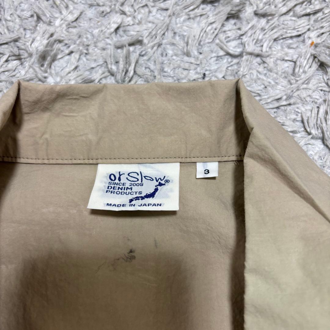オアスロウ orSlow ワーク　テーラードジャケット　ベージュ　L