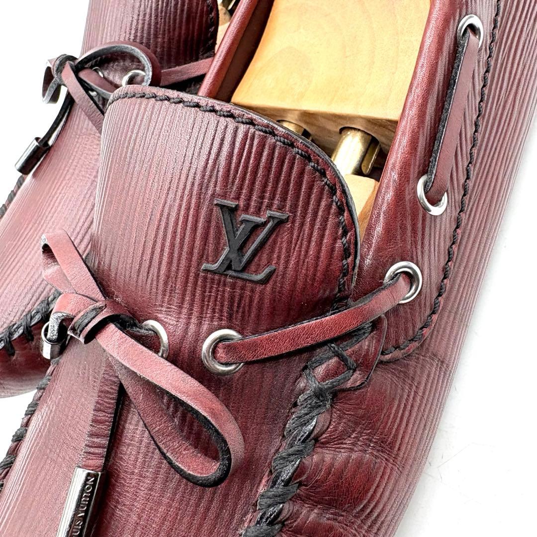 LOUIS VUITTON エピ デッキシューズ ドライビング 【8.5】 茶
