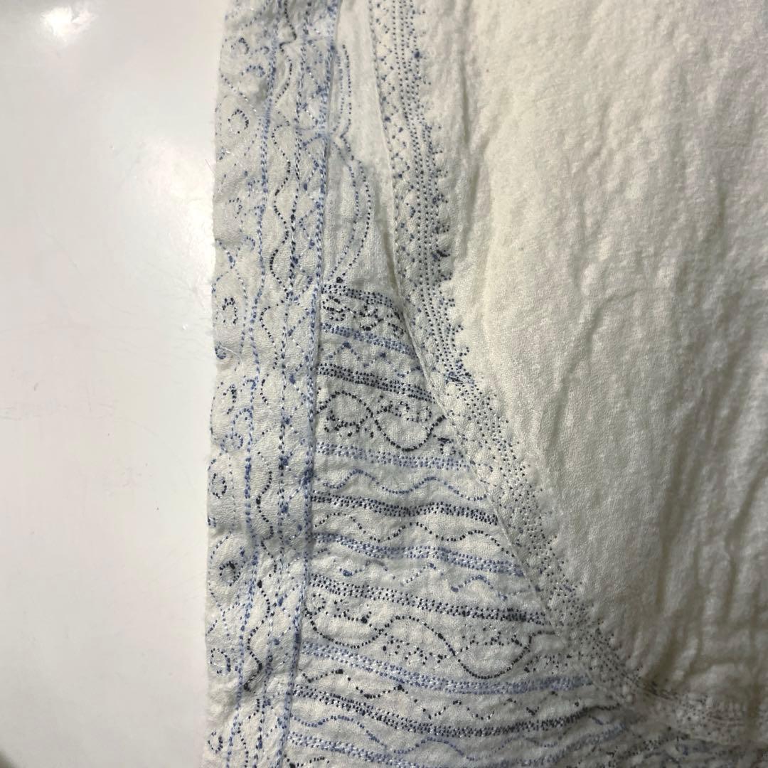 希少　MAKU textilesインド伝統織物　ハンドメイドブラウス　一点物