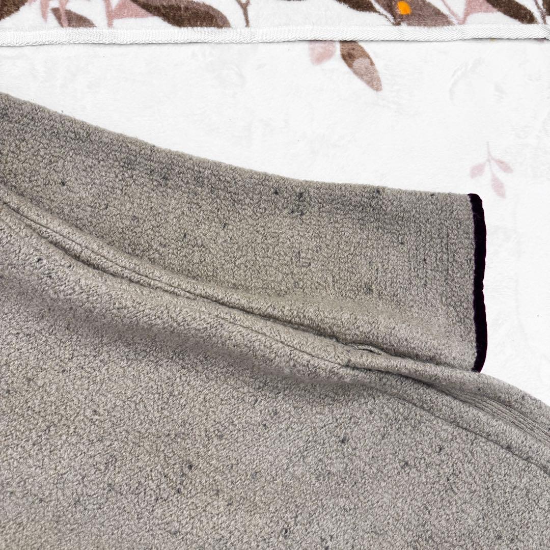 希少 ETRO エトロ ニット コート ガウン ファー ウール ブラウン 44