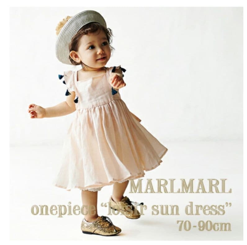 【新品】MARLMARL ロワジール サンドレス ワンピース 70-90cm