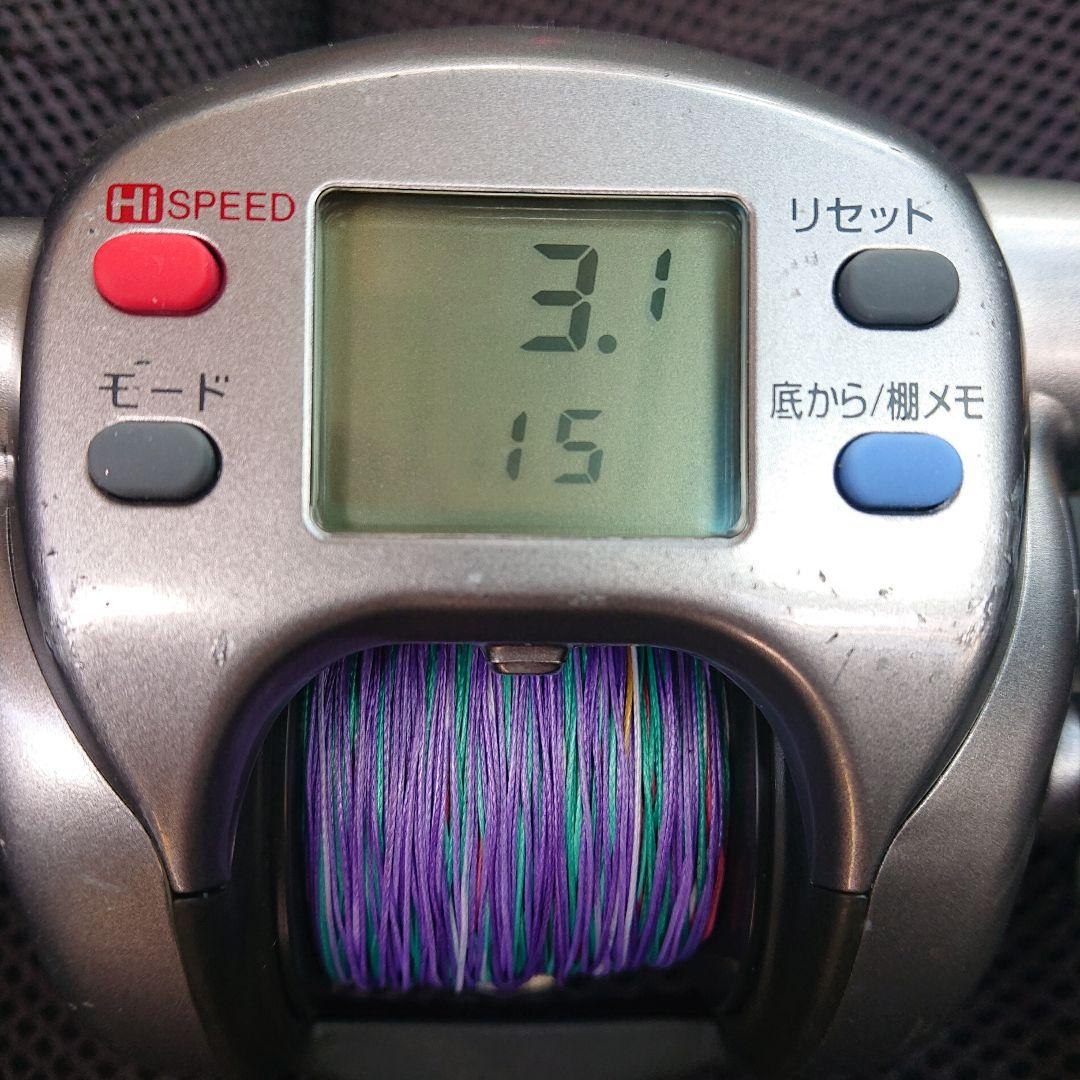 実動3.1km 15h ダイワ電動リール ハイパータナコン 500e
