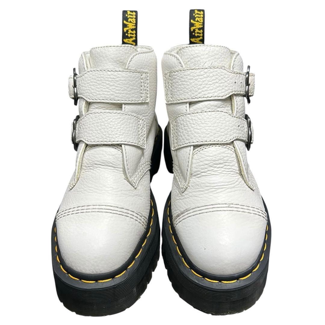 【美品】Dr.Martens DEVON FLOWER 厚底 ホワイトUK6