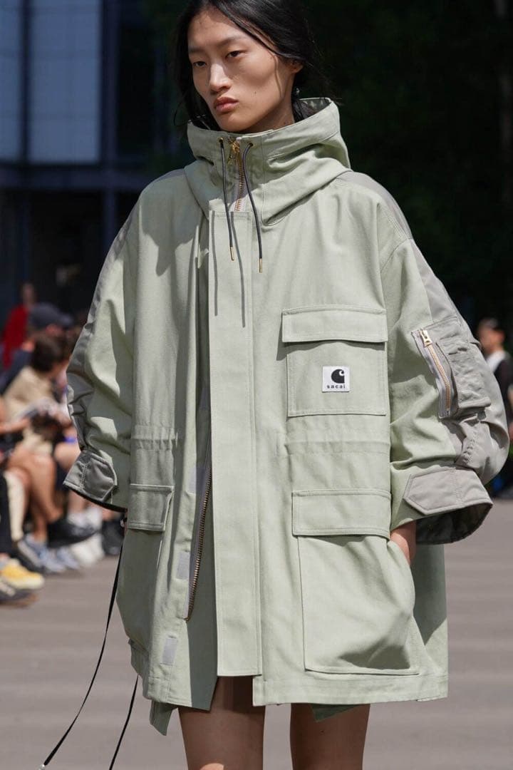sacai carhartt WIP Duck×Nylon coat サイズ3