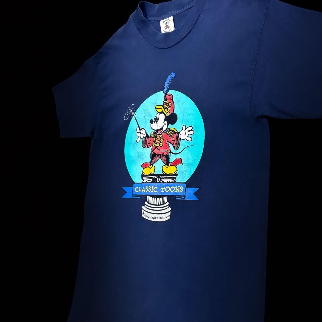 n*d様 美品 90s Disney ミッキーの大演奏会 ビンテージ Tシャツ