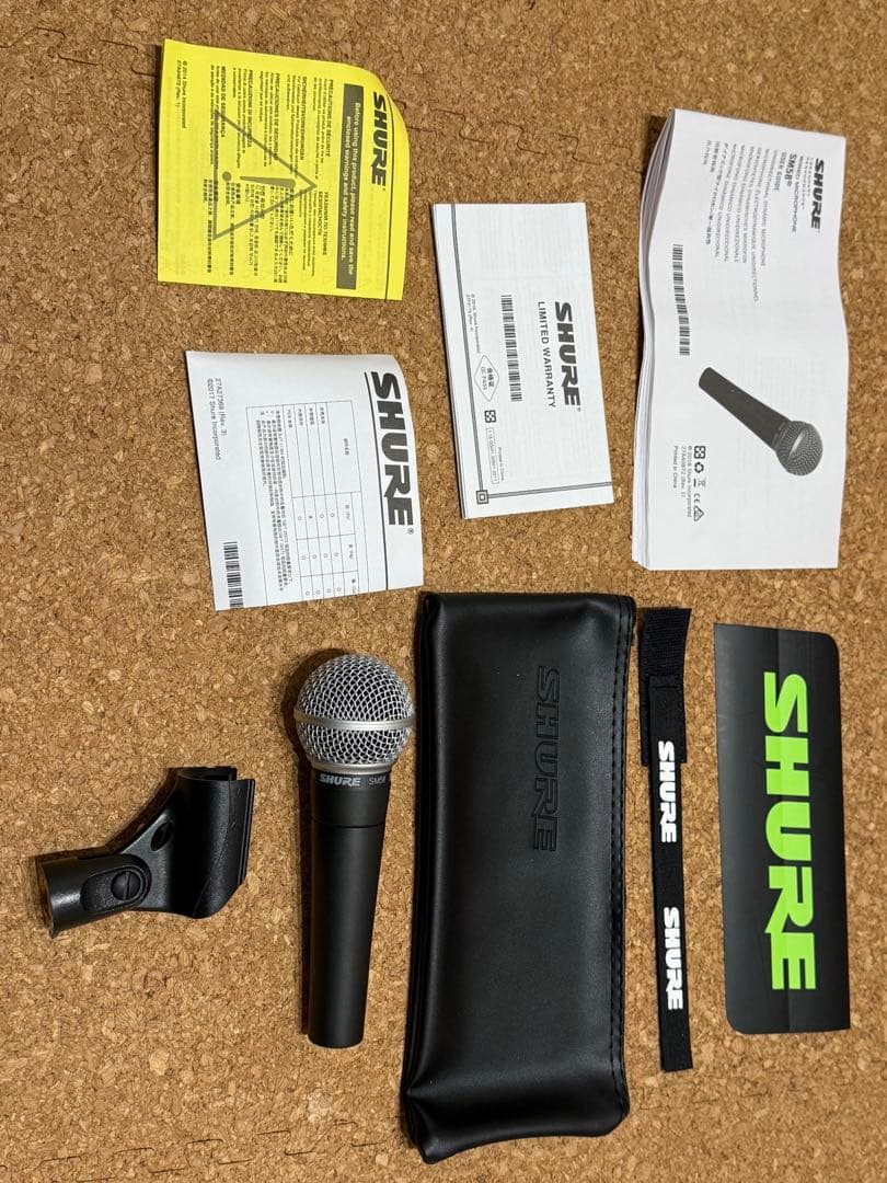 s*o様 SHURE SM58 ダイナミックマイク 定番ボーカル用 付属品完備