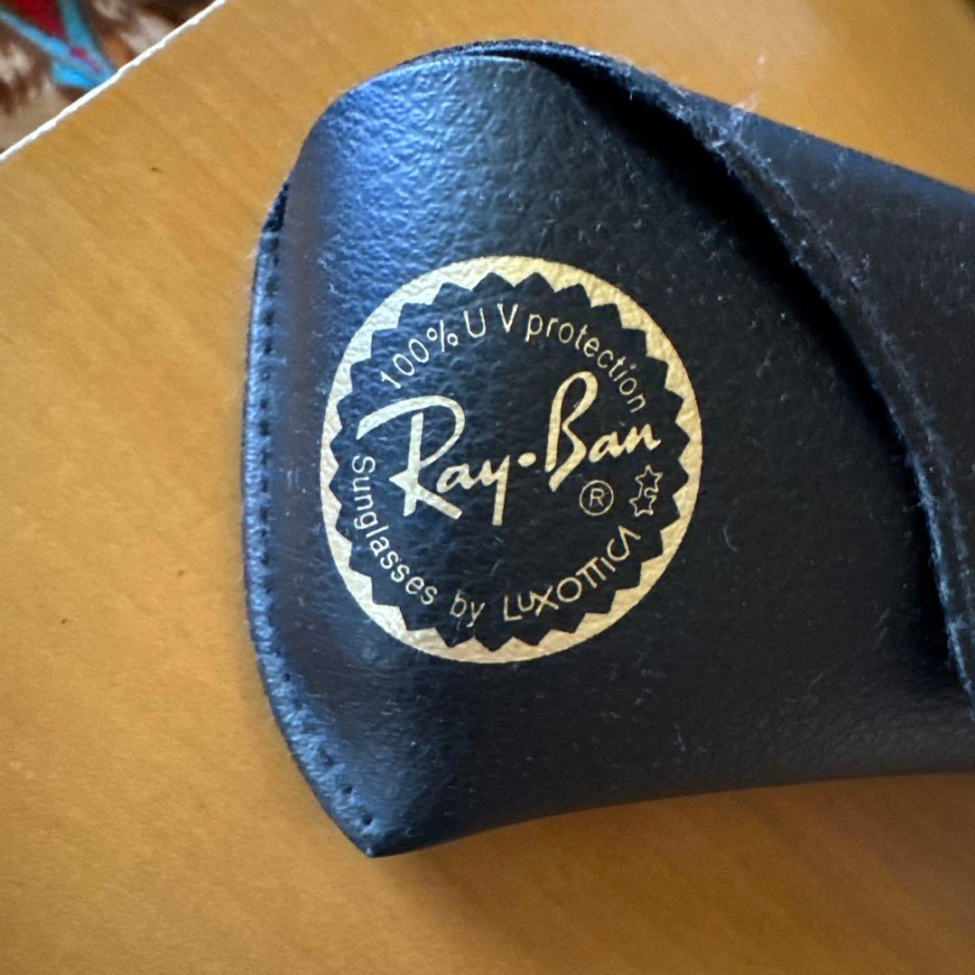 Ray-Ban ブラックフレーム ミラー偏光サングラス