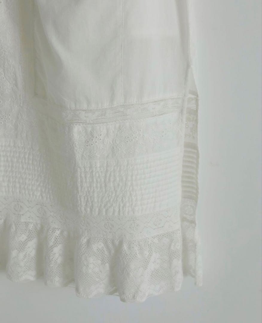 【anuke】Tuck Lace Skirt