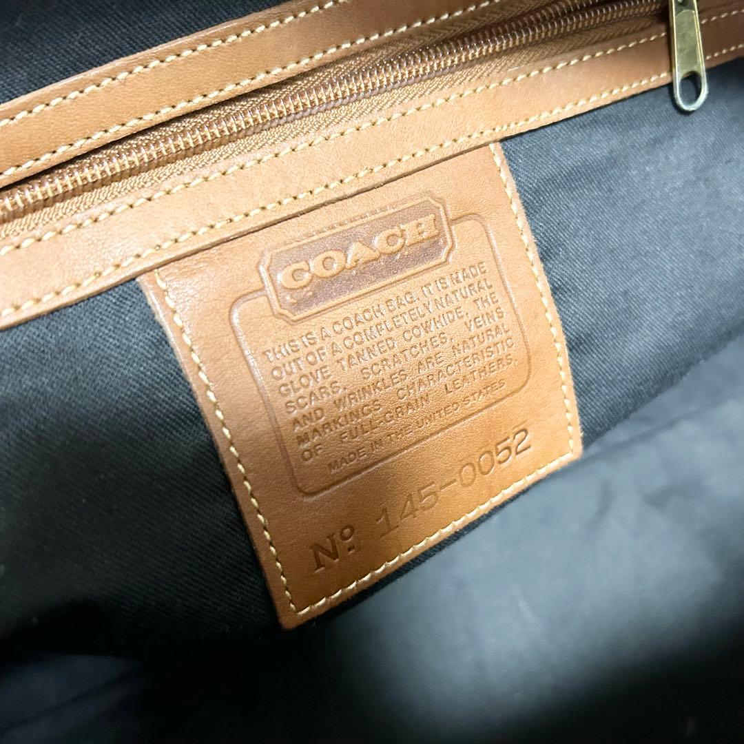 希少　オールドコーチ　COACH ボストンバッグ　旅行用バッグ　オールレザー