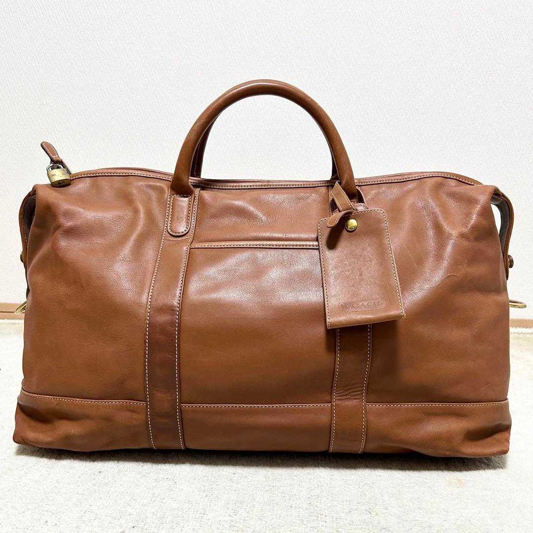 希少　オールドコーチ　COACH ボストンバッグ　旅行用バッグ　オールレザー