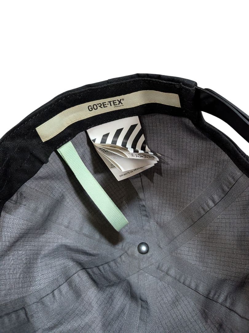 Off-White オフホワイト キャップ GORE-TEX 黒
