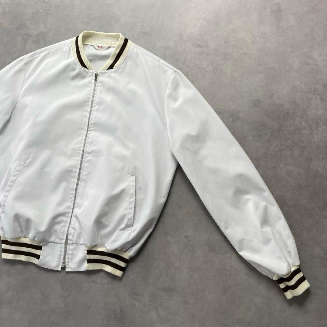 70s Euro vintage cotton ma-1 jacket 片ヅメ