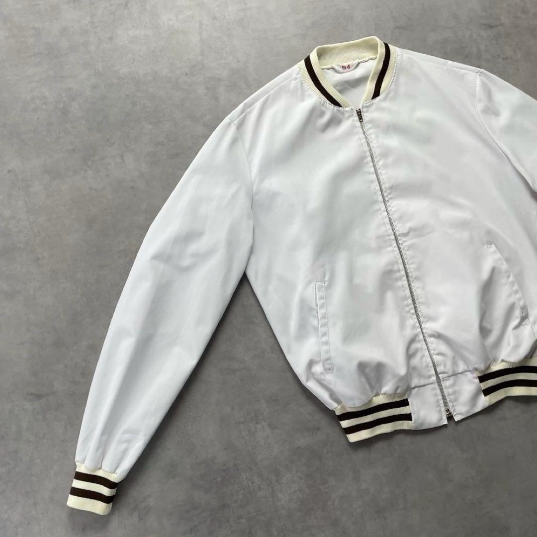 70s Euro vintage cotton ma-1 jacket 片ヅメ