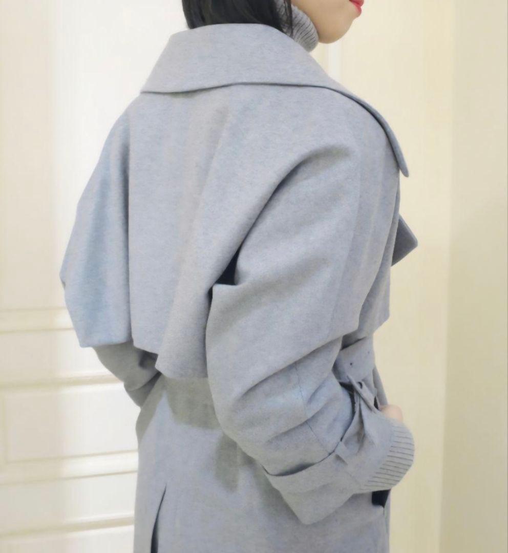 美品 定価96800円mameマメクロゴウチ ウールスプリングトレンチコート