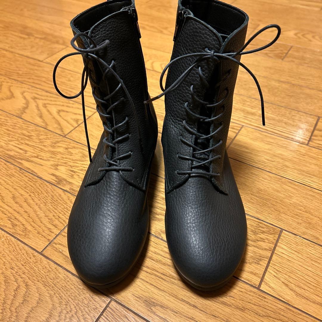 あしながおじさん 日本製 レースアップブーツ 22.5cm