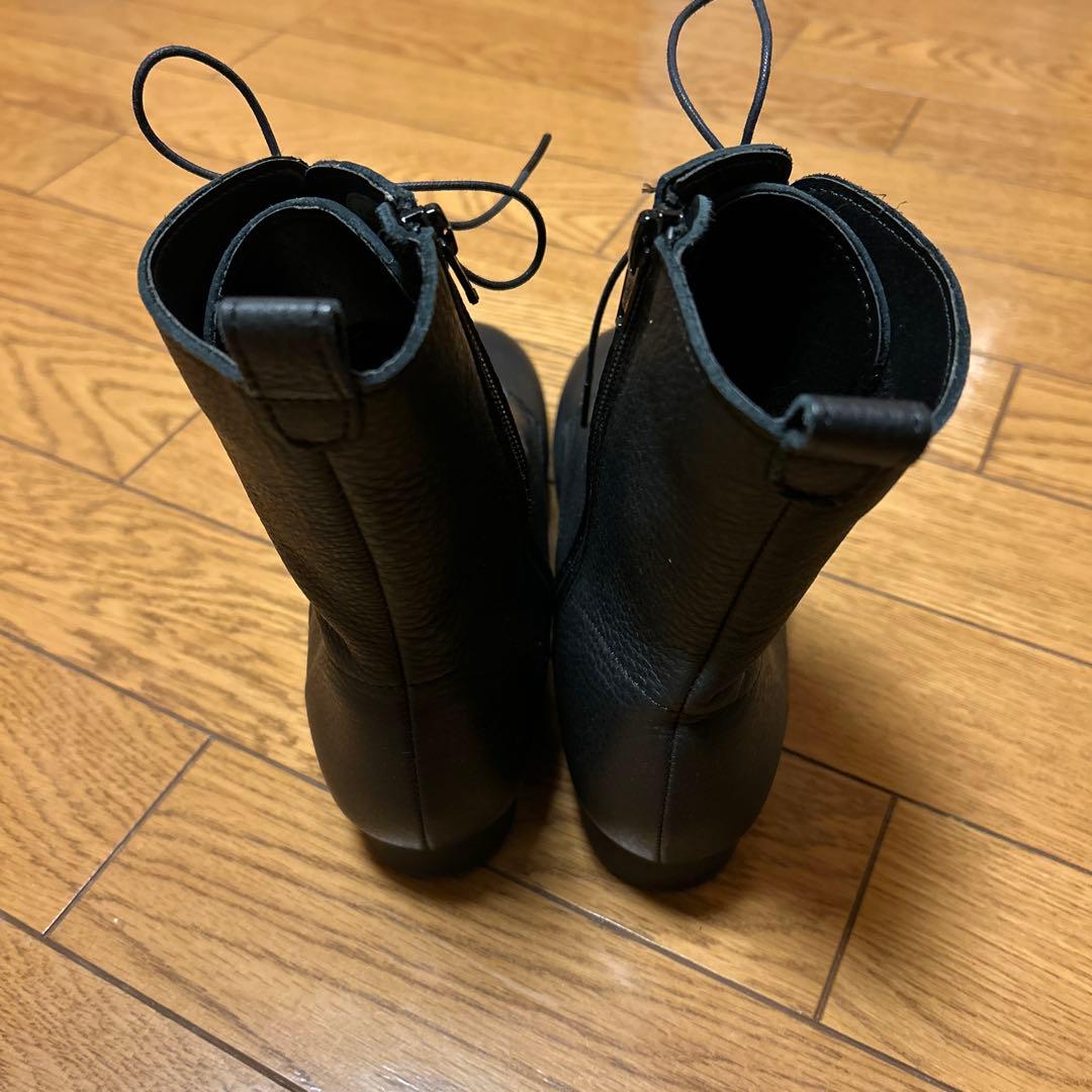 あしながおじさん 日本製 レースアップブーツ 22.5cm