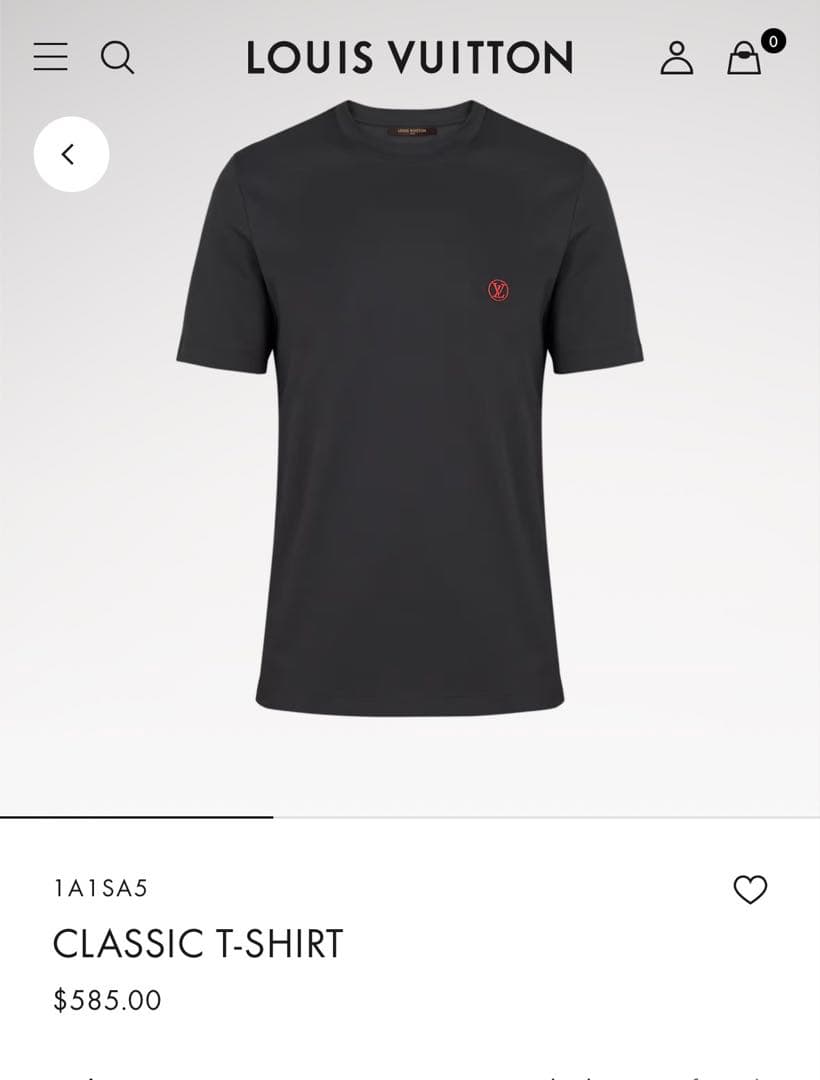 LVロゴ Tシャツ ルイヴィトン　メンズ　Lサイズ