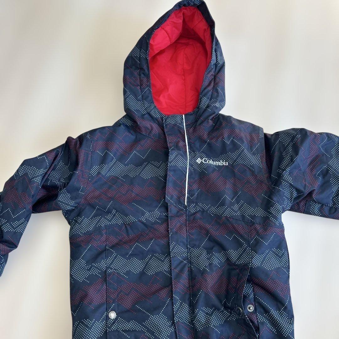 Columbia スキーウェア 上下セット XS 赤 ネイビー　120cm