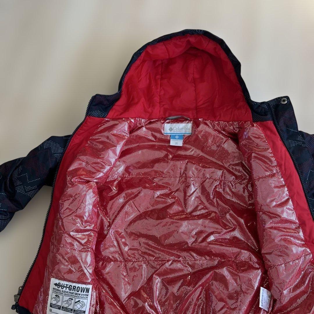 Columbia スキーウェア 上下セット XS 赤 ネイビー　120cm