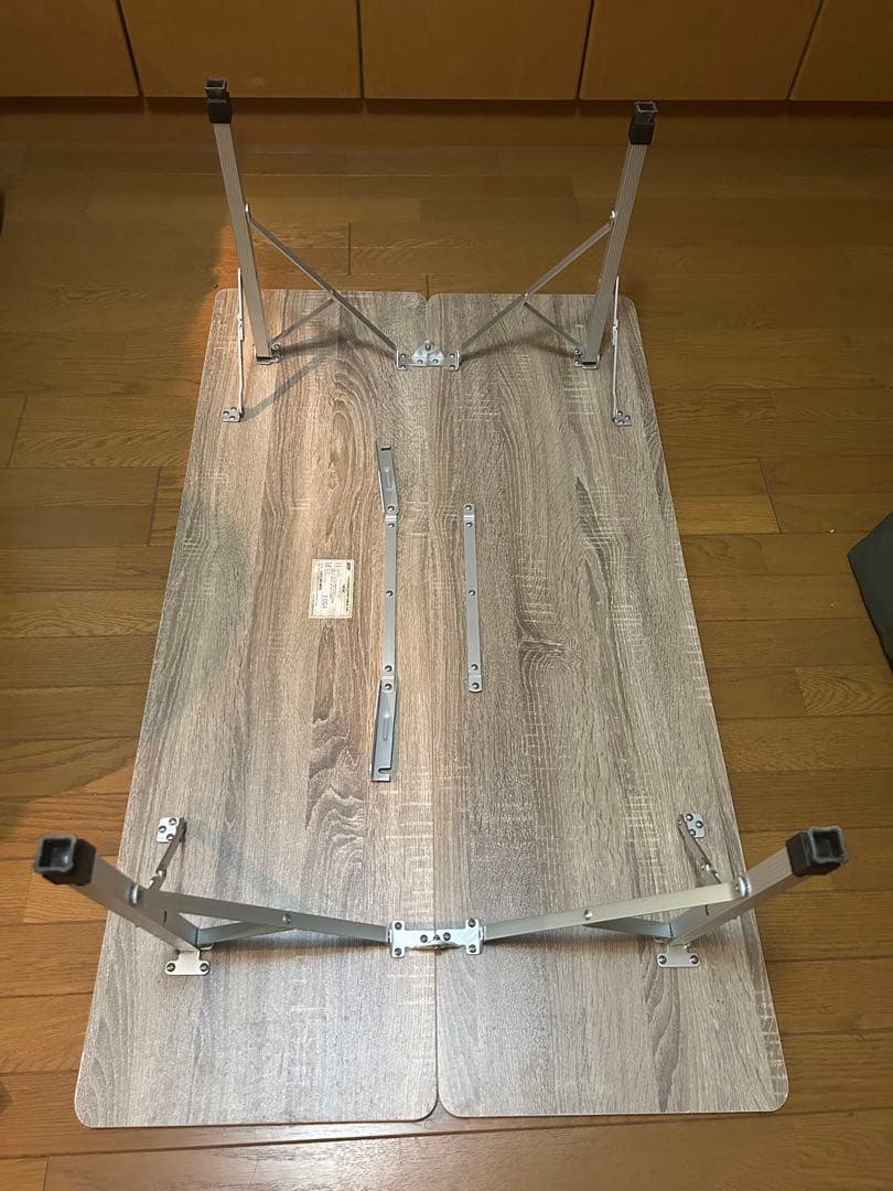 Coleman 折りたたみテーブル 木目調