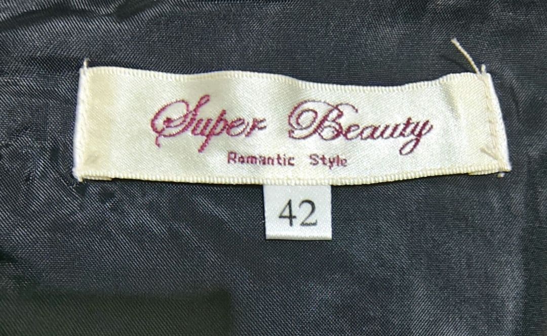 Super Beauty♡ビジュー♡ブルーローズ♡薔薇♡ワンピース♡42♡