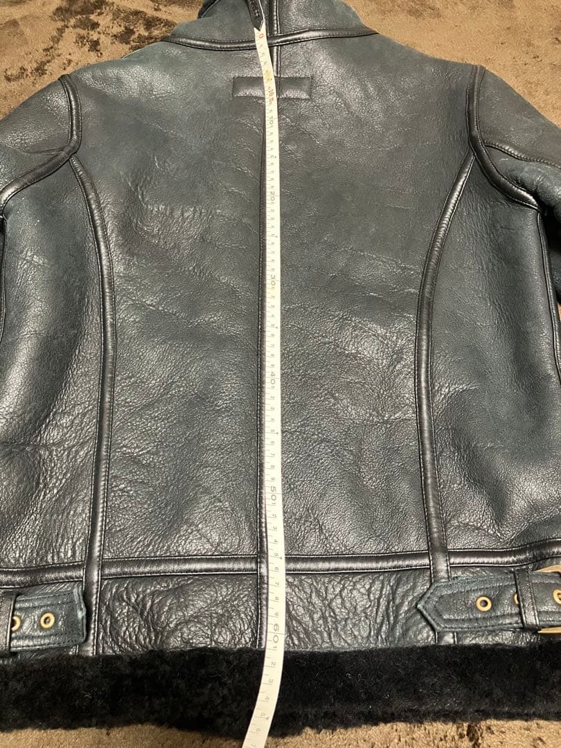 最高級Liugoo Leathers Ｂ－３ムートンジャケットメンズ 本革羊革