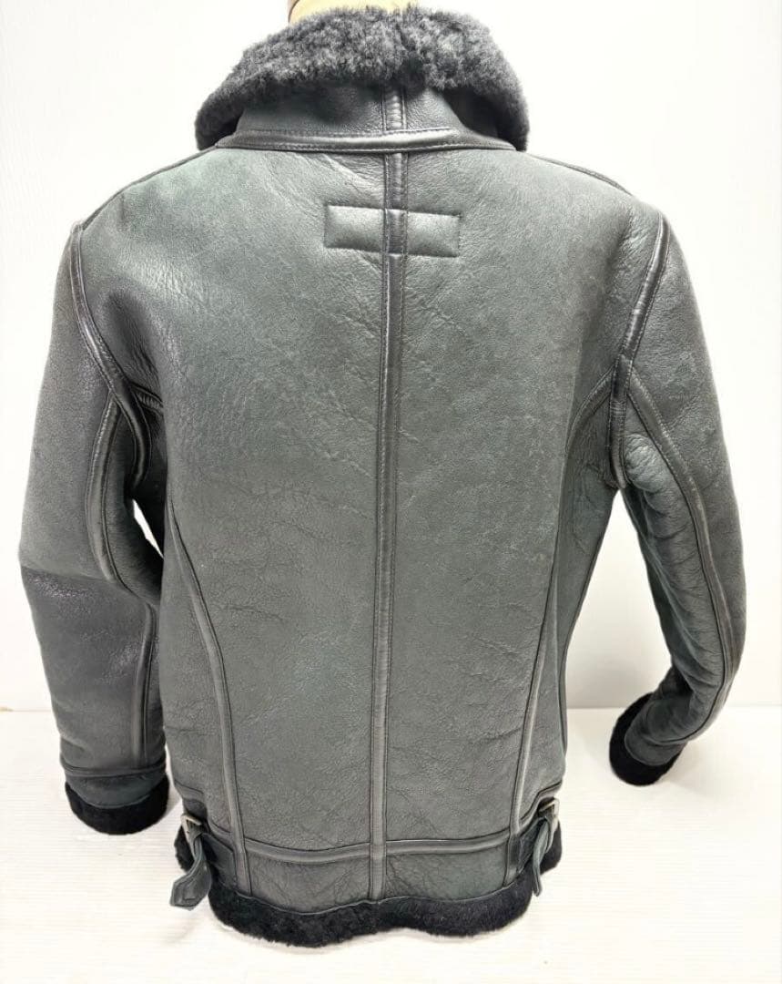 最高級Liugoo Leathers Ｂ－３ムートンジャケットメンズ 本革羊革