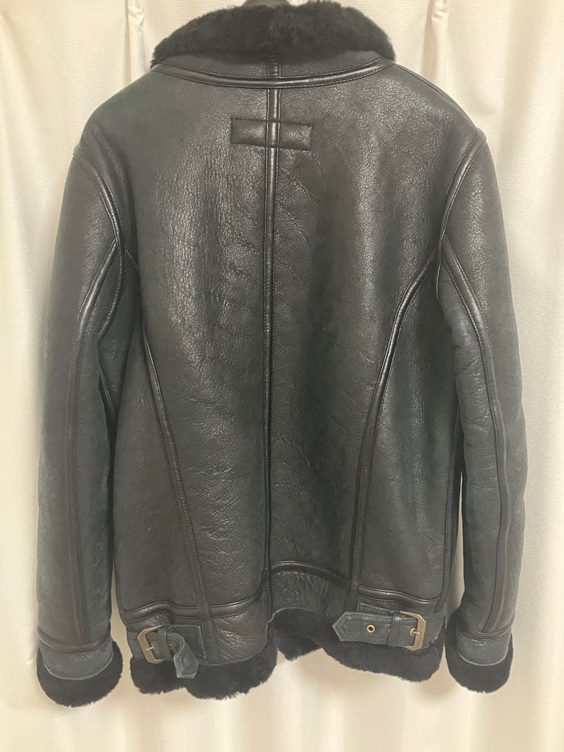 最高級Liugoo Leathers Ｂ－３ムートンジャケットメンズ 本革羊革