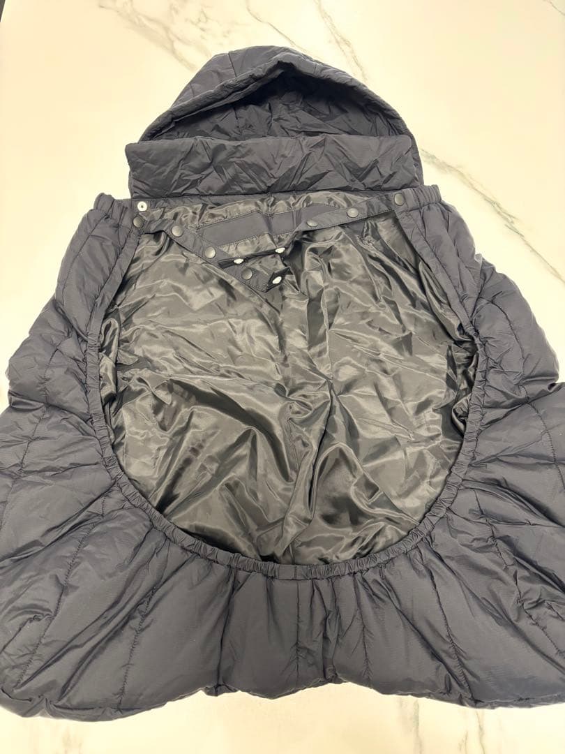 美品✨THE NORTH FACE フード付きダウンブランケット 黒