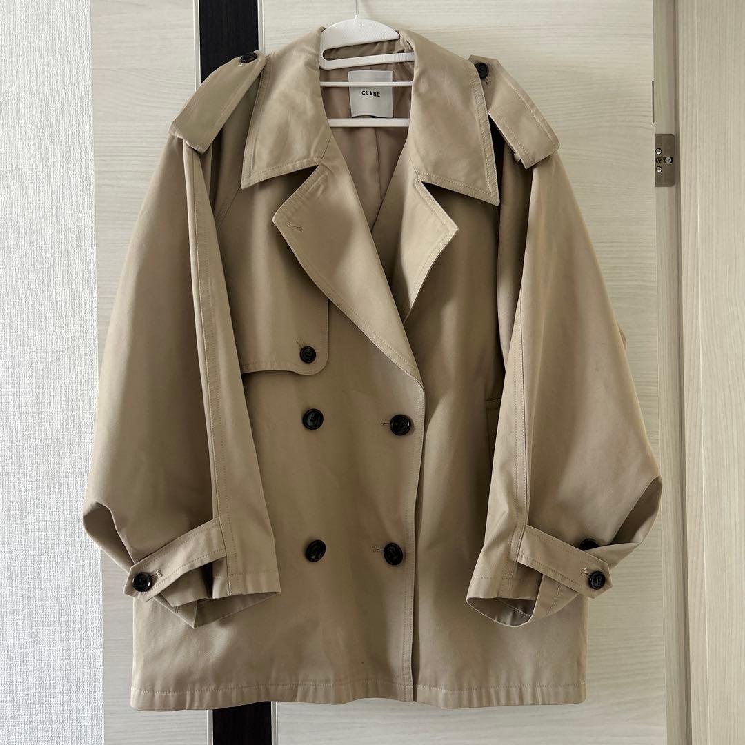 CLANE SHORT TRENCH COAT サイズ１